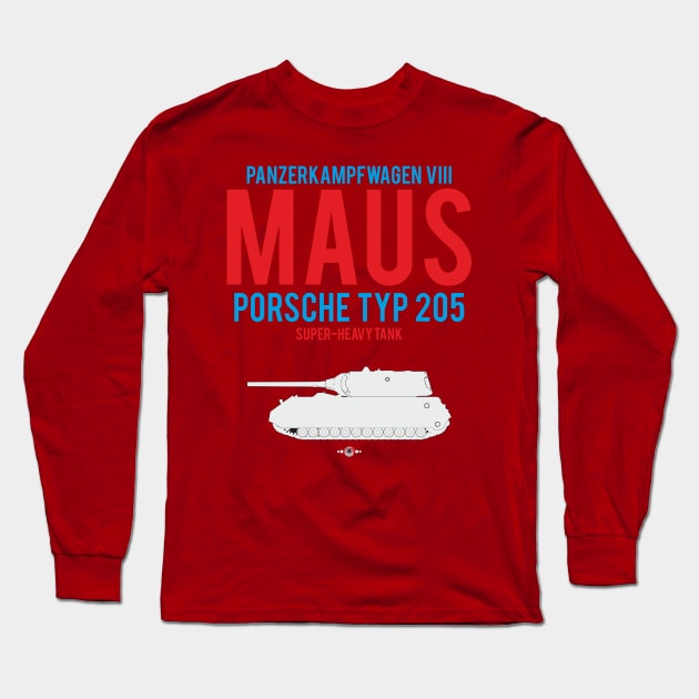 Pz VIII MAUS Long Sleeve T-Shirt by FAawRay